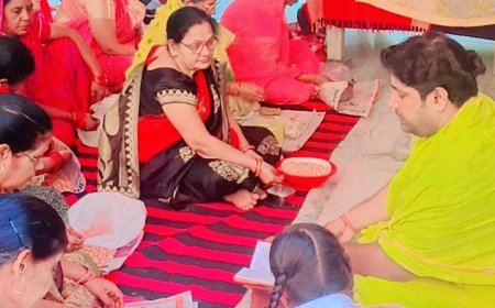 कानपुर में 9 दिवसीय सहस्राचन हवन:माता की चौकी में गूंजे जयकारे, 20 अक्टूबर को होगा कन्या पूजन