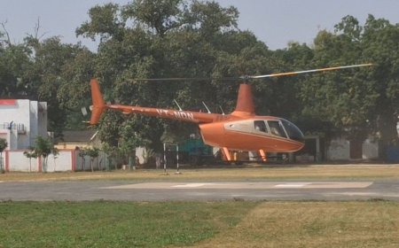 दशहरा मिलन समारोह में बृजभूषण सिंह इटावा पहुंचे:क्षत्रिय स्वाभिमान मंच के कार्यक्रम में हेलिकॉप्टर से आए पूर्व सांसद