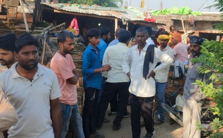 वाहन की टक्कर से घायल मजदूर की मौत:बस्ती में इलाज के बाद घर लौटे युवक की सांसे थमी