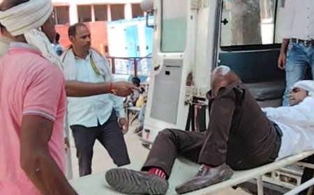 हाथरस में सड़क हादसे में महिला की मौत:बहन और भतीजा गंभीर रूप से घायल, हायर सेंटर किया गया रेफर