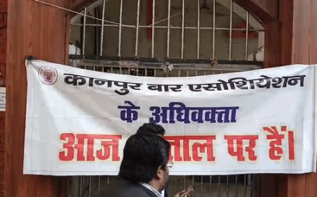 हाईकोर्ट के आदेश के बाद कानपुर कचहरी में हड़ताल:बार व लॉयर्स के पदाधिकारी को तलब किया गया था, आदेश स्थगित हुआ