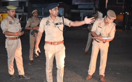 DGP के निर्देश पर रात भर चला चेकिंग अभियान:आजमगढ़ SSP ने संभाली कमान,अपराध व तस्करी पर अंकुश लगाने के निर्देश