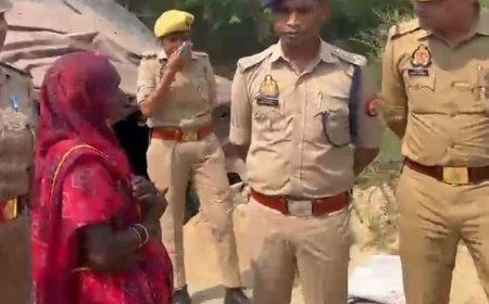 फतेहाबाद में पुलिस की पहल:एसीपी ने उसे राशन, फल-सब्जियां और घरेलू उपयोग का सामान दिया