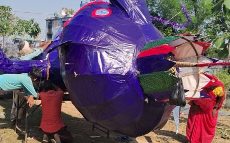 श्रावस्ती में आज 43 स्थानों पर जलेगा रावण का पुतला:नासिरगंज का मुस्लिम परिवार 40 साल से बना रहा पुतले , सामाजिक सौहार्द का संदेश दिया