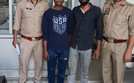 सहारनपुर में मामा से मिलने आये युवक की बाइक चोरी:दो आरोपी पकड़े गए, घर के बाहर से ले गए थे गाड़ी