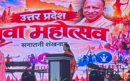 नोएडा में सनातन शंखनाद में संस्कृति, संविधान पर मंथन:युवा महोत्सव में संतों और वक्ताओं ने रखे विचार, लोकनृत्य, भक्ति संगीत ने बांधा समां