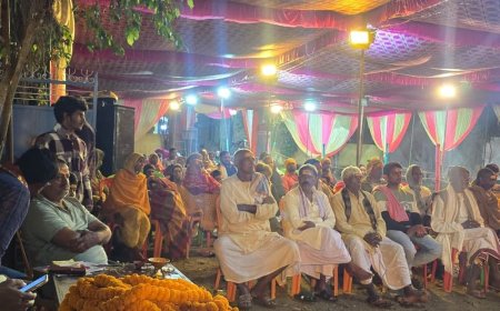 मिर्जापुर में संगीतमय श्रीराम कथा:मानस विदुषी शिखा तिवारी ने सुनाया शिव-पार्वती प्रसंग, आरती संग बंटा प्रसाद