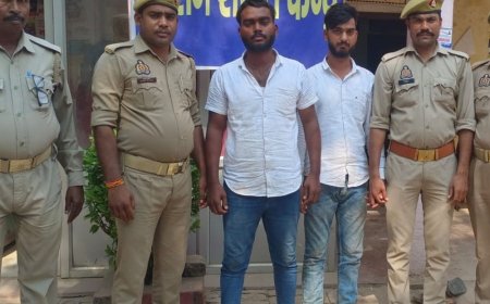 20 लाख की हेरोइन के साथ दो तस्कर गिरफ्तार:मिर्जापुर पुलिस ने शिवालय मंदिर के पास पकड़ा, बाइक और फोन बरामद