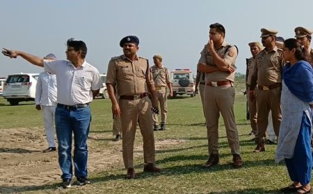 श्रावस्ती में DM-SP ने विसर्जन तैयारियों का जायजा लिया:व्यवस्थाएं पूरी करने के निर्देश, सौहार्द बिगाड़ने वालों पर रहेगी कड़ी नजर