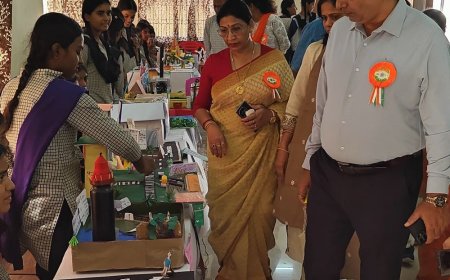 सरकारी कॉलेज में छात्राओं ने पेश किए 60 विज्ञान मॉडल:ड्रोन, रोबोटिक्स कार और स्मार्ट कृषि मॉडल बने आकर्षण का केंद्र