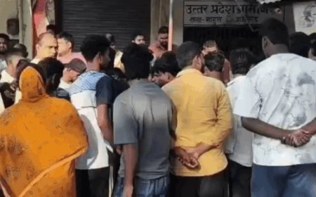 आजमगढ़ में बैंक के पास मिला युवक का शव:परिजन बोले- मारपीट कर मेरे बेटे को मार डाला, पुलिस सीसीटीवी फुटेज खंगाल रही