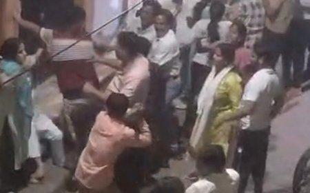 संभल में दो पक्षों में लाठी-डंडो से मारपीट, VIDEO:बुजुर्ग को छह टांके लगे, सात घायल, गर्भवती महिला से मारपीट का आरोप