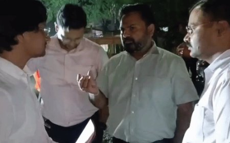 CM ग्रिड सड़क का निरीक्षण किया:DM आधी रात नगर आयुक्त और CDO संग लाल बंगला पहुंचे, बोले- दीपावाली से पहले खत्म करें काम
