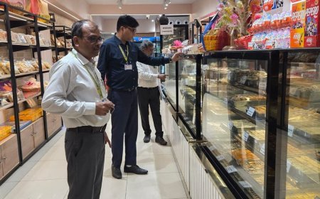 प्रयागराज में मिठाई की दुकानों का निरीक्षण:16 दुकानों की जांच, 15 को नोटिस; 14 नमूने लैब भेजे