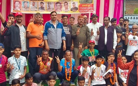 पटेल जयंती पर मिनी मैराथन:235 प्रतिभागियों ने दौड़ में हिस्सा लेकर फिटनेस का दिया संदेश