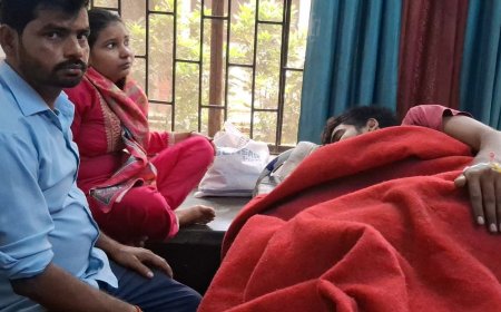 धान का पुआल भरते समय युवक को सांप ने काटा:बाराबंकी में सांप को पॉलिथीन में लेकर अस्पताल पहुंचे परिजन, हालत गंभीर देख लखनऊ रेफर