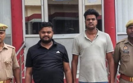 आजमगढ़ में ब्रेजा कार छीनने का मामला आया सामने:दो आरोपियों को किया गया गिरफ्तार, ऑनलाइन 15 हजार मंगाने का आरोप