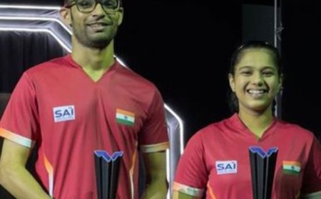 एशियन टेबल टेनिस चैंपियनशिप में हरमीत-यशस्विनी का पदक पक्का:मिक्स्ड डबल्स कैटेगरी में 72 साल बाद मेडल, सेमीफाइनल में जापानी जोड़ी से मैच
