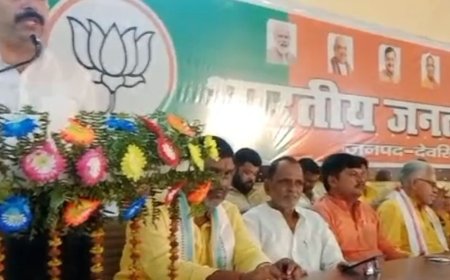 देवरिया में भाजपा किसान मोर्चाके नए प्रदेश महामंत्री-जिलाध्यक्ष का स्वागत:विधायक शलभ मणि बोले- संगठन की मजबूती और किसानों के हितों पर करेंगे काम