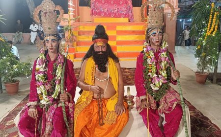शिवपुर में श्रीराम-सीता मिलन की लीला:फुलवारी में हुआ राम-सीता का प्रथम मिलन, भावविभोर हुए श्रद्धालु