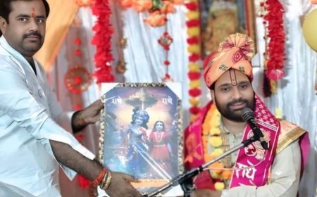 भागवत कथा में मोक्ष प्राप्ति का संदेश:आचार्य राजीव शास्त्री ने बताया- भागवत श्रवण से मिलता है मोक्ष का मार्ग