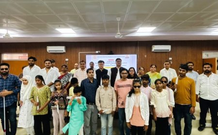 भाषा विश्वविद्यालय में व्हाइट कैन डे कार्यक्रम:दृष्टिबाधित व्यक्तियों के अधिकारों और सामाजिक समावेशन के प्रति जागरूकता बढ़ाना उद्देश्य