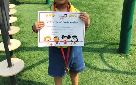 नित्या खण्डेलवाल ने खेलकूद प्रतियोगिता में सफलता पाई:बच्चे की उपलब्धि से स्कूल में खुशी, विद्यार्थियों को मिली प्रेरणा