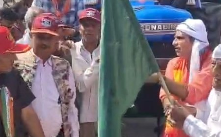 विधायक प्रदीप चौधरी बोले- सीएम योगी कलयुग के हनुमान:2027 में फिर बनेगी भाजपा सरकार, निकली किसान सम्मान संकल्प ट्रैक्टर रैली