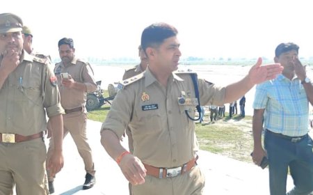दुर्गा प्रतिमा विसर्जन के लिए घाटों का निरीक्षण किया गया:बागपत में सुरक्षा व्यवस्था दुरुस्त रखने और भीड़ नियंत्रण के निर्देश दिए गए