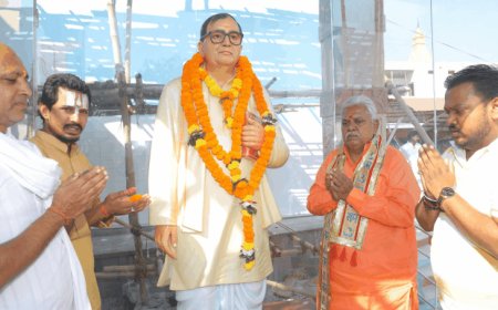 अयोध्या पहुंचे विहार विधानसभा अध्यक्ष प्रेमकुमार:रामलला का दर्शन किया, पद्मश्री आचार्य किशोर कुणाल की प्रतिमा को नमन किया