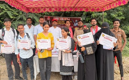 सुल्तानपुर में सपा का छात्र जागरूकता और सदस्यता अभियान खत्म:प्रतिभा सम्मान समारोह भी हुआ, 15 सितंबर से चल रहा था कार्यक्रम