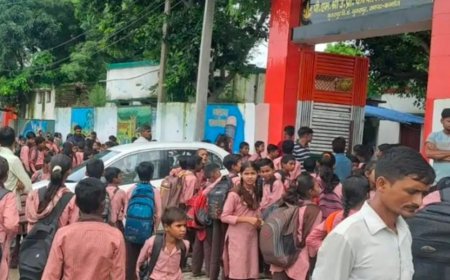 कन्नौज में इंचार्ज प्रधानाध्यापक समेत 3 टीचर निलंबित:जेन अल्फा ने स्कूल गेट पर किया था प्रदर्शन, आपसी गुटबाजी का मामला था