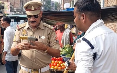 फर्रुखाबाद में बुलेट का मॉडिफाइड साइलेंसर मिला:तेज आवाज पर 15000 का चालान कटा, नो एंट्री में घुसे 15 वाहनों पर भी कार्रवाई