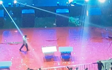 लखनऊ में डांडिया नाइट की धूम, देखिए ड्रोन VIDEO:लोगों ने रंग-बिरंगे कपड़ो में गरबा किया, जनेश्वर मिश्र पार्क में हजारों लोग शामिल