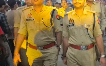 एसपी ग्रामीण ने काली जुलूस की सुरक्षा व्यवस्था का लिया:श्रद्धालुओं की सुरक्षा और यातायात व्यवस्था पर विशेष ध्यान देने के निर्देश