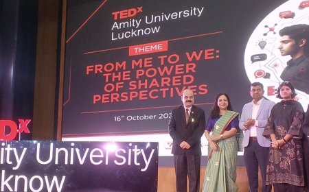 ‘मैं से हम तक- साझा दृष्टिकोण की शक्ति’ पर कार्यक्रम:एमिटी में टेडएक्स के मंच से साझा दृष्टिकोण और सामूहिक प्रयासों की शक्ति पर चर्चा