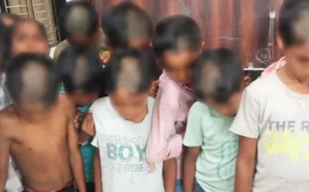 सजा देने 82 स्टूडेंट्स को करवा दिया आधा गंजा:बच्चों के खेलने से नाराज हो गए थे सुपरिटेंडेंट, महाराष्ट्र के चंद्रपुर का मामला
