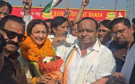 कांग्रेस प्रदेश अध्यक्ष आराधना मिश्रा का हापुड़ में स्वागत:दिल्ली महारैली की तैयारियों पर मुरादाबाद में होगी बैठक
