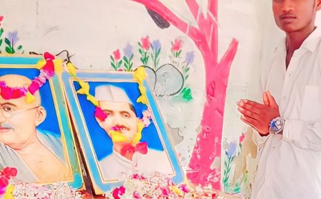 गोनिया खुर्द स्कूल में गांधी जयंती कार्यक्रम:सत्य, अहिंसा और स्वच्छता अपनाने का संकल्प, बच्चों ने दीं देशभक्ति प्रस्तुतियां