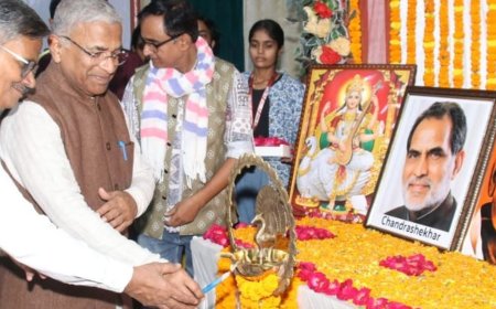 हरिवंश ने चंद्रशेखर को सिद्धांतों की राजनीति का नायक बताया:बोले- 65 साल के राजनीतिक जीवन में 40 साल सांसद रहे, अपने आप में एक संस्था थे