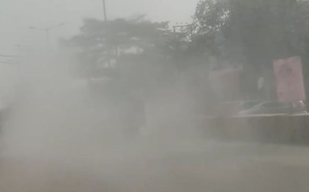 हापुड़ में 48 घंटे में AQI 147 अंक गिरा:फिर भी प्रदूषण खतरनाक स्तर पर, नगर पालिका ने एंटी स्मॉग गन से छिड़काव किया