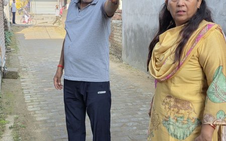 नगर पालिका अध्यक्ष ने सफाई और सड़क निर्माण का जायजा:महराजगंज के आजाद नगर, बिस्मिल नगर और गांधी नगर वार्डों का किया निरीक्षण
