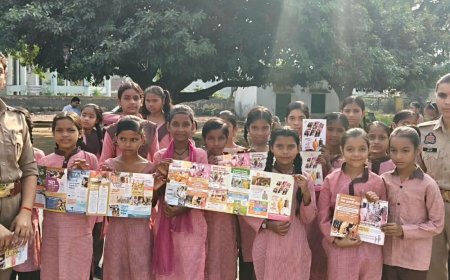 गुलावठी में मिशन शक्ति अभियान आयोजित:गांवों स्कूलों में जागरूकता कार्यक्रम, महिलाओं को सिखाए सुरक्षा अधिकार