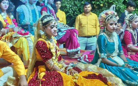साई में अखंड ज्योति से जागरण शुरू:मां दुर्गा, महाकाली और राधा-कृष्ण की झांकियां बनीं जागरण का मुख्य आकर्षण