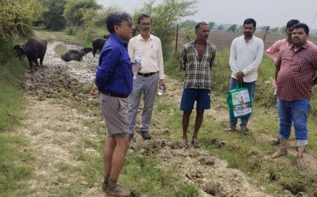 शव रखकर प्रदर्शन के बाद श्मशान-घाट के रास्ते का निर्माण:जालौन डीएम के निर्देश पर वीबी-जी राम जी योजना के तहत बनेगा रास्ता
