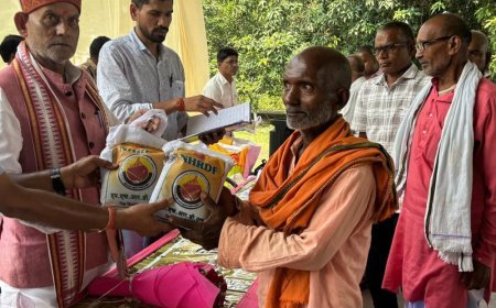 सात ब्लॉक के 91 किसानों को मिले बीज:देवरिया में प्याज-लहसुन की खेती को बढ़ावा, किसानों को निशुल्क बीज वितरित