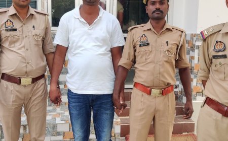 आजमगढ़ पुलिस ने फरार चल रहे गैंगस्टर को किया गिरफ्तार:11 मुकदमे हैं दर्ज, होली पर फायरिंग कर जानलेवा हमले के मामले में जा चुका है जेल