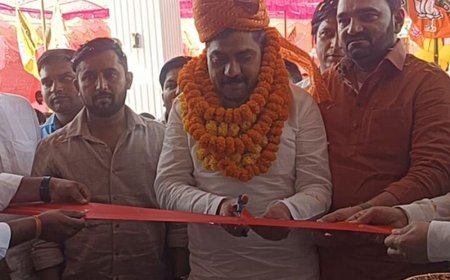 भाजपा नेता अमरपाल सिंह ने जनता कार्यालय का शुभारंभ किया:बागपत में विधायक योगेश धामा और जिला अध्यक्ष नीरज शर्मा ने किया उद्घाटन