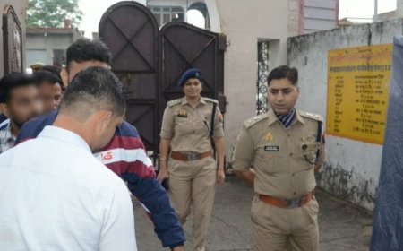 बागपत में PET के चार केंद्रों का निरीक्षण:अपर पुलिस अधीक्षक और सीओ ने सुरक्षा जांची, पुलिसकर्मियों को दिए निर्देश
