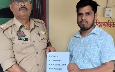 साइबर ठगी के शिकार को 66,999 रुपए वापस मिले:मोबाइल हैक कर खाते से निकाले 83 हजार रुपए